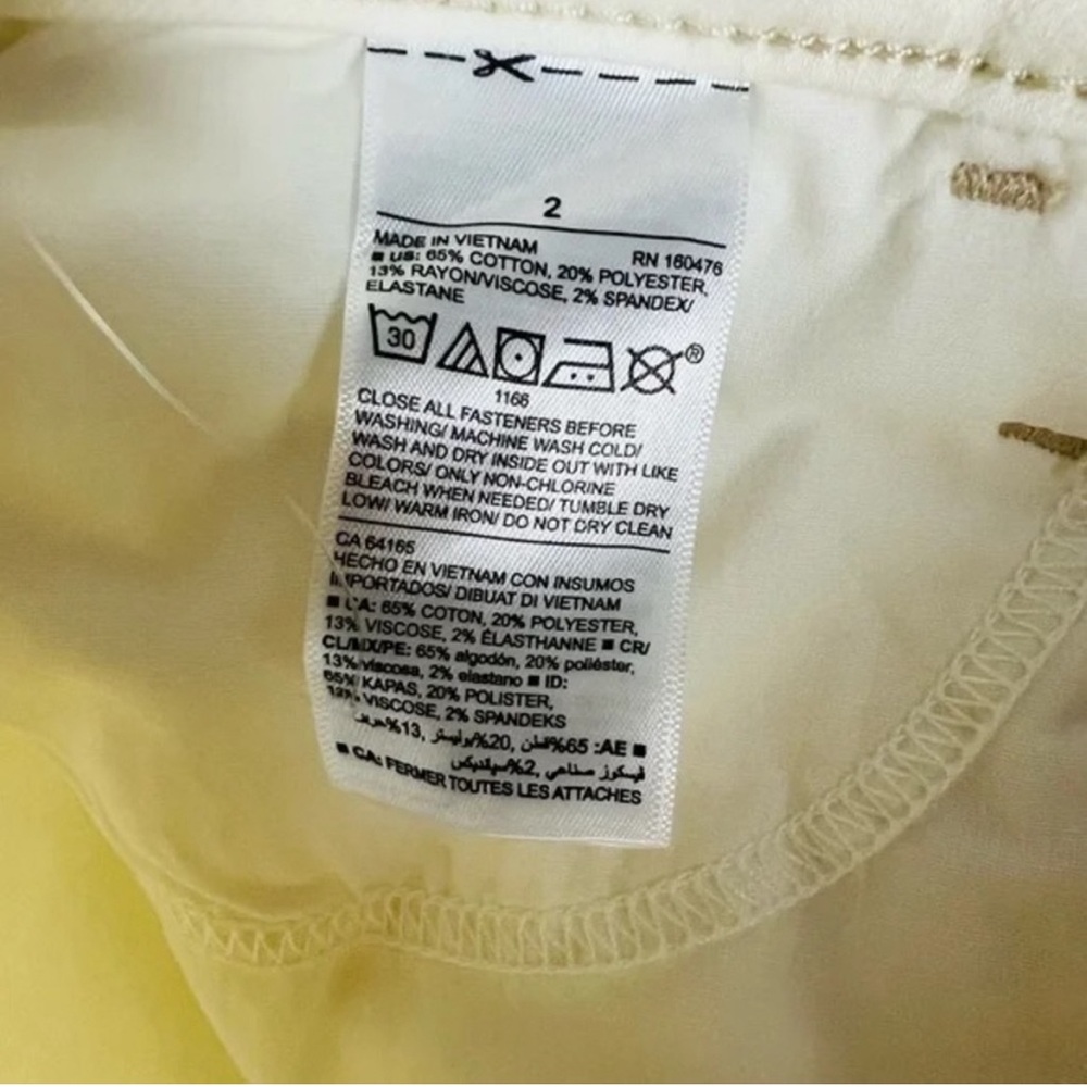 Old Navy High-Waisted Rockstar Super Skinny Off-White Ankle Jeans Size 2 NWT - Picture 12 of 12